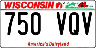 WI license plate 750VQV