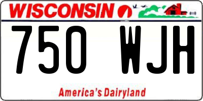 WI license plate 750WJH
