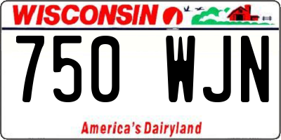 WI license plate 750WJN
