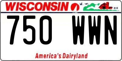 WI license plate 750WWN