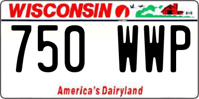 WI license plate 750WWP
