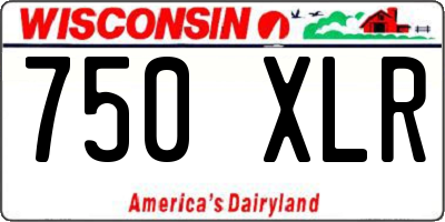 WI license plate 750XLR