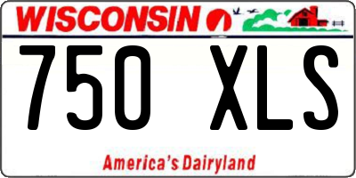 WI license plate 750XLS