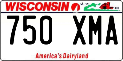 WI license plate 750XMA