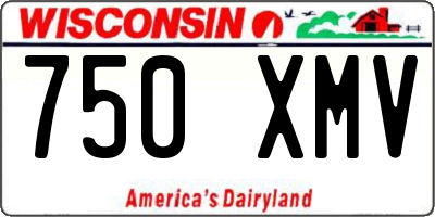 WI license plate 750XMV