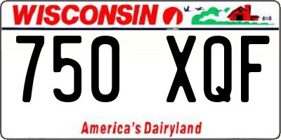 WI license plate 750XQF
