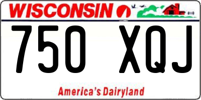 WI license plate 750XQJ