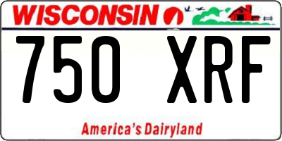 WI license plate 750XRF