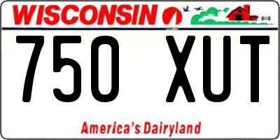 WI license plate 750XUT