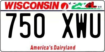 WI license plate 750XWU