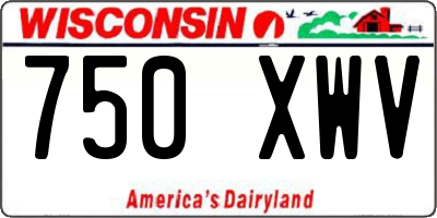 WI license plate 750XWV