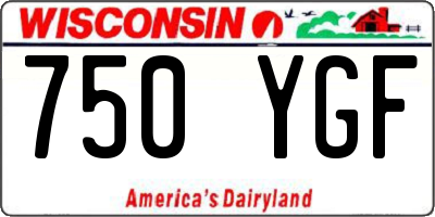 WI license plate 750YGF