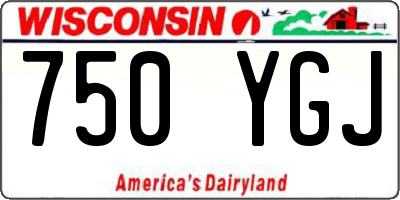 WI license plate 750YGJ