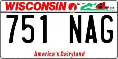 WI license plate 751NAG