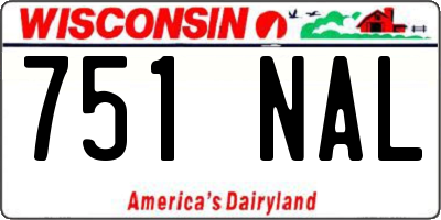 WI license plate 751NAL