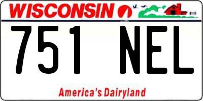 WI license plate 751NEL