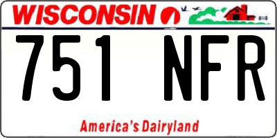 WI license plate 751NFR