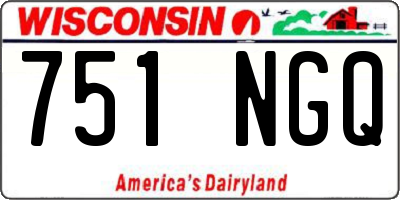 WI license plate 751NGQ