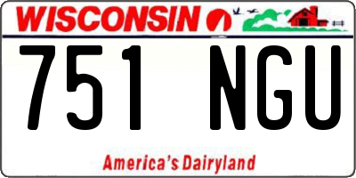 WI license plate 751NGU