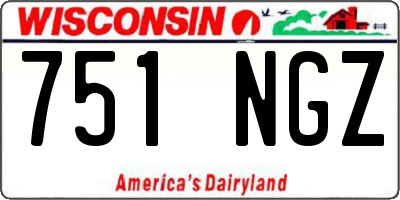 WI license plate 751NGZ
