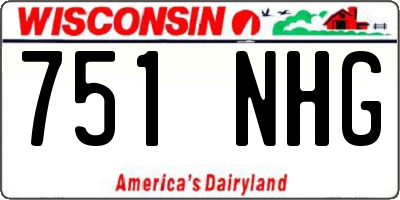 WI license plate 751NHG