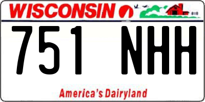WI license plate 751NHH