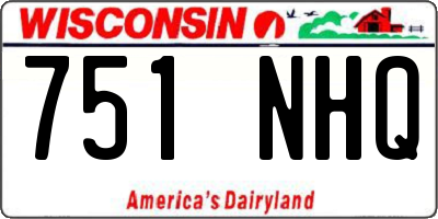 WI license plate 751NHQ