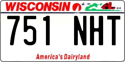 WI license plate 751NHT