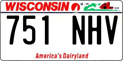 WI license plate 751NHV