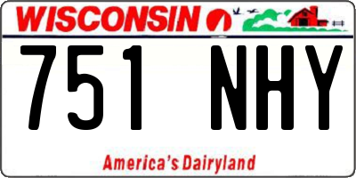 WI license plate 751NHY