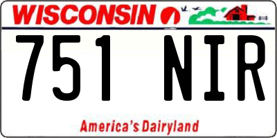 WI license plate 751NIR