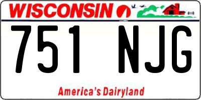 WI license plate 751NJG
