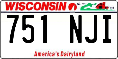 WI license plate 751NJI