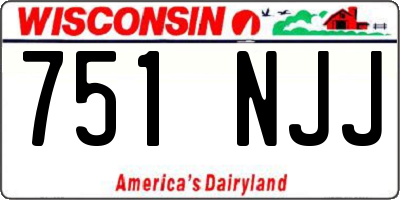 WI license plate 751NJJ