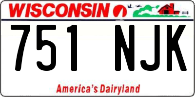 WI license plate 751NJK