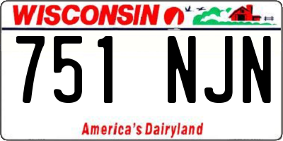 WI license plate 751NJN