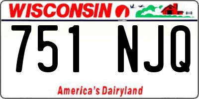 WI license plate 751NJQ