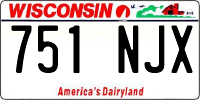 WI license plate 751NJX