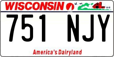 WI license plate 751NJY