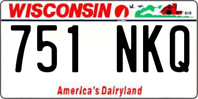 WI license plate 751NKQ