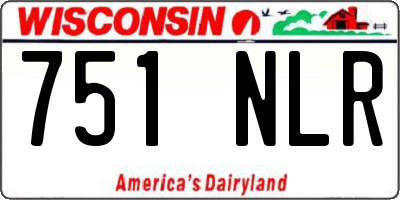 WI license plate 751NLR