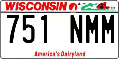 WI license plate 751NMM