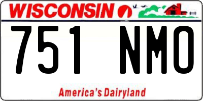 WI license plate 751NMO