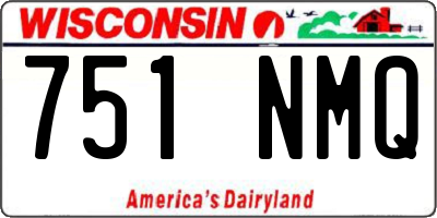 WI license plate 751NMQ