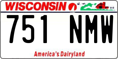 WI license plate 751NMW