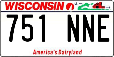 WI license plate 751NNE
