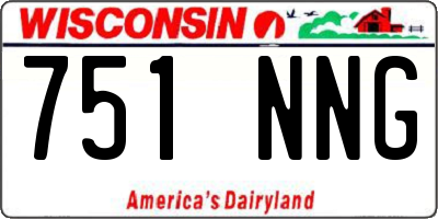 WI license plate 751NNG