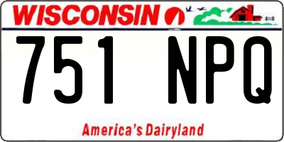 WI license plate 751NPQ