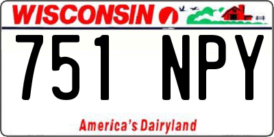 WI license plate 751NPY