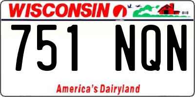 WI license plate 751NQN